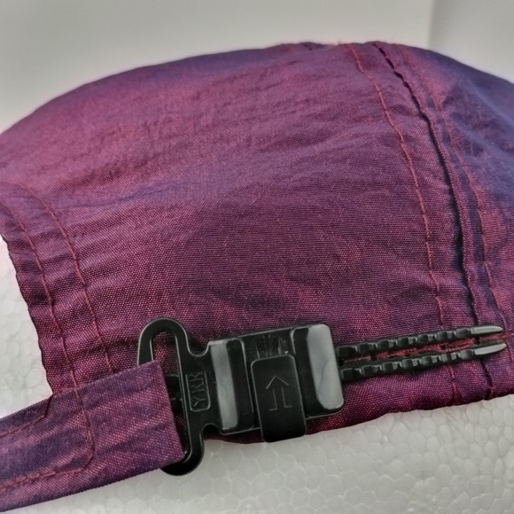 Vintage Royal Pacific Las Vegas Embroidered Hat Shiny Metallic Purple Ball Cap - Picture 4 of 10